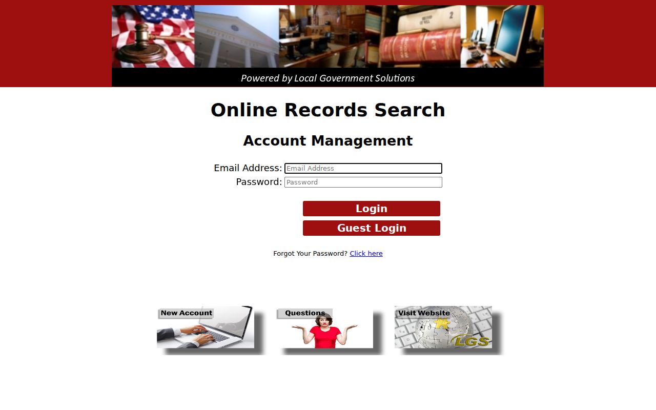 San Jacinto County court docket LGS Online Records Search